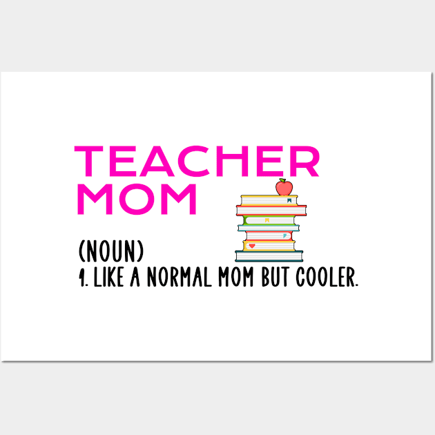 teacher mom Wall Art by Jabinga